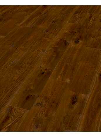 Thede Witte Oak XL Knotty Darkbrown Handscraped Smoked Oiled